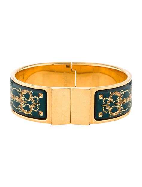 hermes lock bracelet replica|vintage hermes enamel bracelet.